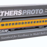 85' Milwaukee Road 30-Seat Parlor Car Valley Series - Ready to Run -- Twin Cities Hiawatha - Milwaukee Road "Wisconsin Valley" (yellow, gray, re