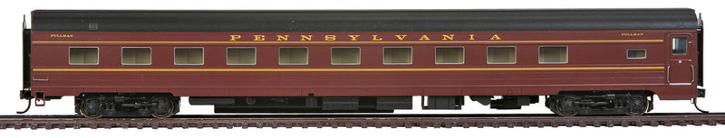 85' Budd 21-Roomette Sleeper - Standard - RTR - 1960s Broadway Limited -- Pennsylvania Railroad (Inn Series; Tuscan, black; Dulux)-1