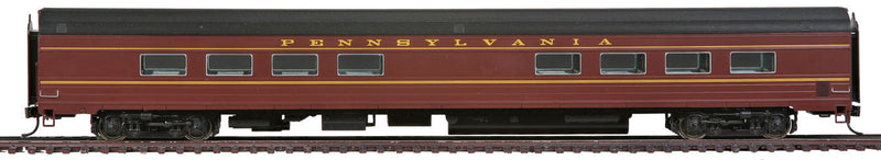 85' Budd 68-Seat Full Diner - Standard - RTR - 1960s Broadway Limited -- Pennsylvania Railroad #4610, 4614-4622 (Tuscan, black, Dulux)-1