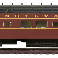 85' P-S Bedroom-Buffet-Lounge-Observation - Std - RTR - 1960s Broadway Limited -- Pennsylvania Railroad View Series w/Large Tail Sign (Tuscan, black, Dulux)