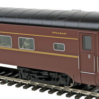 1960s Broadway Limited 85' P-S 10-6 Sleeper, Plan #4129 Deluxe 1 - RTR -- Pennsylvania Railroad Clarion Rapids (tuscan, black, dulux)