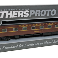 1960s Broadway Limited 85' P-S 12-4 Sleeper, Plan #9009 Deluxe 2 - RTR -- Pennsylvania Railroad Chickies Creek (tuscan, black, dulux)