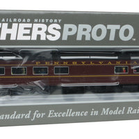 1960s Broadway Limited 85' Budd 68-Seat Full Diner Deluxe 2 - RTR -- Pennsylvania Railroad #4620 (tuscan, black, dulux)