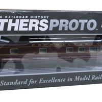 1960s Broadway Limited 85' P-S Bedroom-Buffet-Lounge-Observation Deluxe 2 RTR -- Pennsylvania Railroad Tower View w/Large Tail Sign (tuscan, black, dulux)