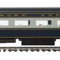 85' P-S City Series 56-Seat Coach - Standard - Ready To Run - Capitol Ltd -- Baltimore & Ohio (blue, gray, yellow)