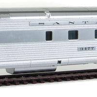 85' Pullman-Standard Baggage-Dormitory - RTR - Deluxe Set 2 - 1954 El Capitan -- Santa Fe #3477 w/SoundTraxx(R) Tsunami(R) Soundcar(TM) (real metal finish)