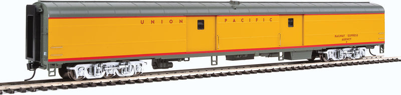 85' ACF Baggage - Ready to Run -- Union Pacific(R) City of Los Angeles (Armour Yellow, gray, red; Decals)-1
