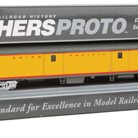 85' ACF Baggage - Ready to Run -- Union Pacific(R) City of Los Angeles (Armour Yellow, gray, red; Decals)