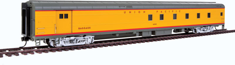 85' ACF Baggage-Dormitory - Ready to Run -- Union Pacific(R) #6000 (City of Los Angeles; Armour Yellow, gray, red)-1