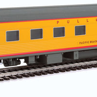 85' Budd Pacific Series 10-6 Sleeper - Ready to Run -- Union Pacific(R) "Pacific Beach" (City of Los Angeles; Armour Yellow, gray