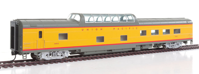 85' ACF Dome-Diner - Ready to Run -- Union Pacific(R) #8002 (City of Los Angeles; Armour Yellow, gray, red)-1