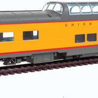 85' ACF Dome-Diner - Ready to Run -- Union Pacific(R) #8002 (City of Los Angeles; Armour Yellow, gray, red)