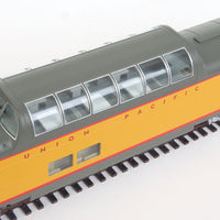 85' ACF Dome-Diner - Ready to Run -- Union Pacific(R) #8002 (City of Los Angeles; Armour Yellow, gray, red)