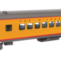 85' Milwaukee Road 600-Series Coach - City of San Francisco -- Milwaukee Road (Standard, Includes Decals; yellow, gray, red)