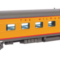 85' Milwaukee Road 48-Seat Diner - City of San Francisco -- Milwaukee Road - Standard w/Decals (yellow, gray, red)