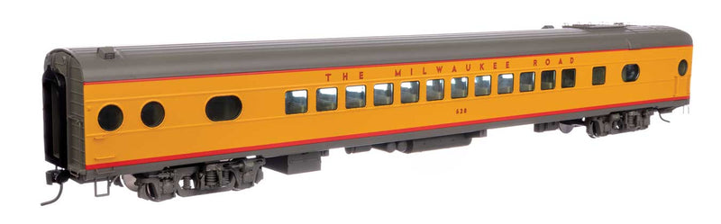 85' Milwaukee Road 600-Series Coach - City of San Francisco -- Milwaukee Road #628 (yellow, gray, red)-1