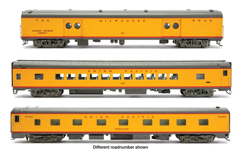 Holiday Season City of San Francisco Consist Expansion Set -- Standard with Decals - MILW Express, UP(R) Coach - UP 4-4-2 Sleeper-1