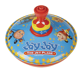 Bolz Mini Tops Assortment pkg(6) w/POP Display -- 3 Each - Jay Jay the Jet Plane(R) Sunset & Night Flight