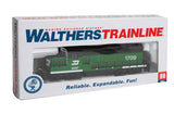 EMD GP9M - Standard DC -- Burlington Northern #1709 (green, white)-5