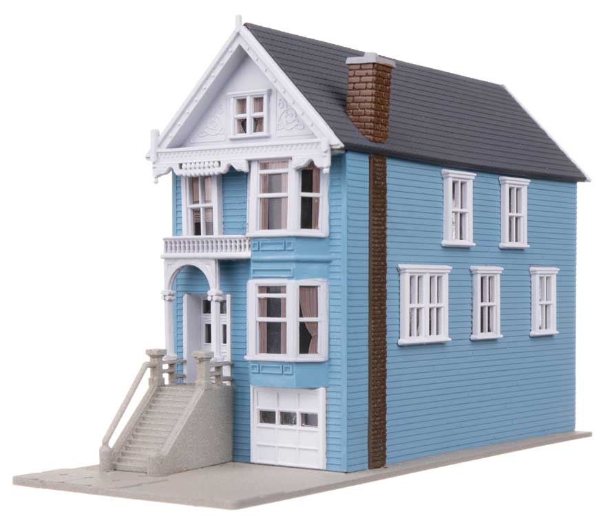 Painted Lady House Victorian House -- Kit - 1-11/16 x 4-3/16 x 2-11/16" 4.29 x 10.64 x 6.83cm