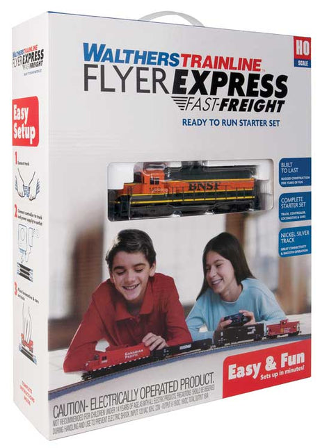 Flyer Express Fast-Freight Train Set -- Burlington Northern Santa Fe-2