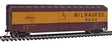 Boxcar - Ready to Run -- Milwaukee Road #16496 (Boxcar Red,yellow)-1