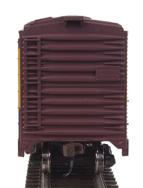 Boxcar - Ready to Run -- Milwaukee Road #16496 (Boxcar Red,yellow)-5