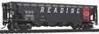 Offset Hopper - Ready to Run -- Reading (black, red; Large Lettering, Anthracite Logo)-1
