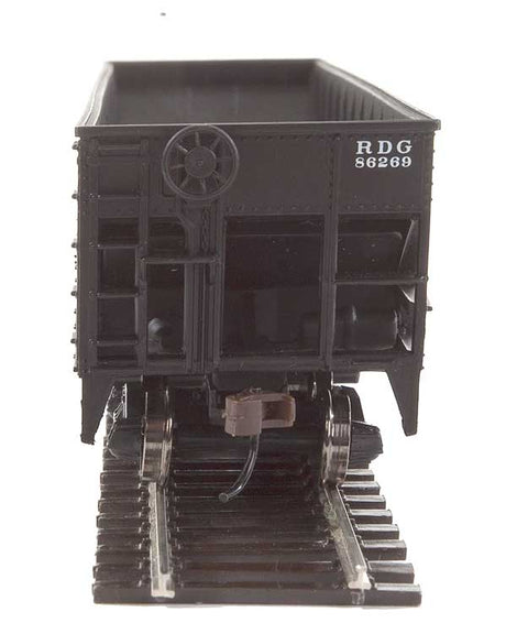 Offset Hopper - Ready to Run -- Reading (black, red; Large Lettering, Anthracite Logo)-3