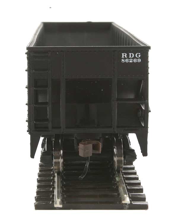 Offset Hopper - Ready to Run -- Reading (black, red; Large Lettering, Anthracite Logo)-4