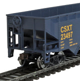 Offset Hopper - Ready to Run -- CSX Transportation (blue, yellow; Boxcar Logo)-3