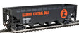 Offset Hopper - Ready to Run -- Illinois Central (orange, black, white; Large Logo)-1