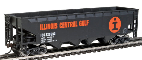 Offset Hopper - Ready to Run -- Illinois Central (orange, black, white; Large Logo)-1