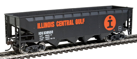 Offset Hopper - Ready to Run -- Illinois Central (orange, black, white; Large Logo)-2