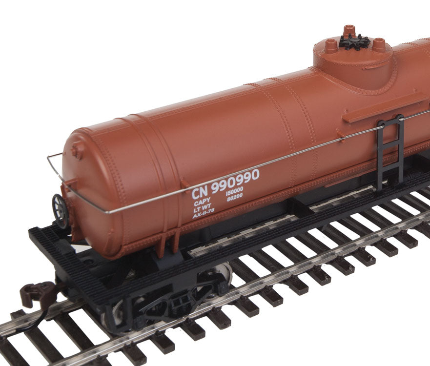 Tank Car - Ready to Run -- Canadian National (Boxcar Red, Diesel Fuel Service)-3