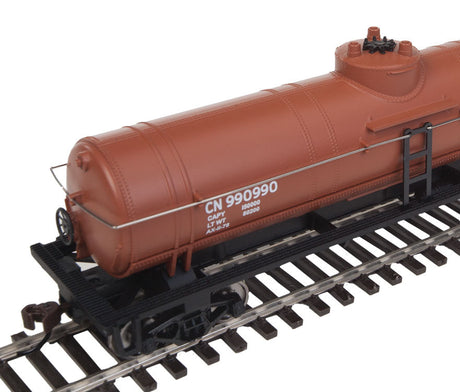 Tank Car - Ready to Run -- Canadian National (Boxcar Red, Diesel Fuel Service)-3