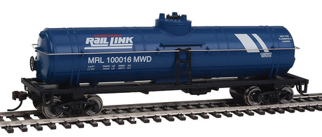 Tank Car - Ready to Run -- Montana Rail Link (blue, white)-1