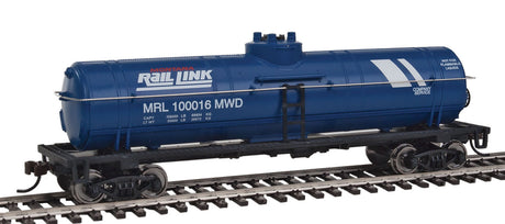 Tank Car - Ready to Run -- Montana Rail Link (blue, white)-2