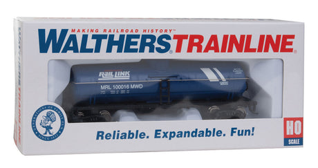 Tank Car - Ready to Run -- Montana Rail Link (blue, white)-6