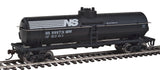 Tank Car - Ready to Run -- Norfolk Southern (black, white)-2