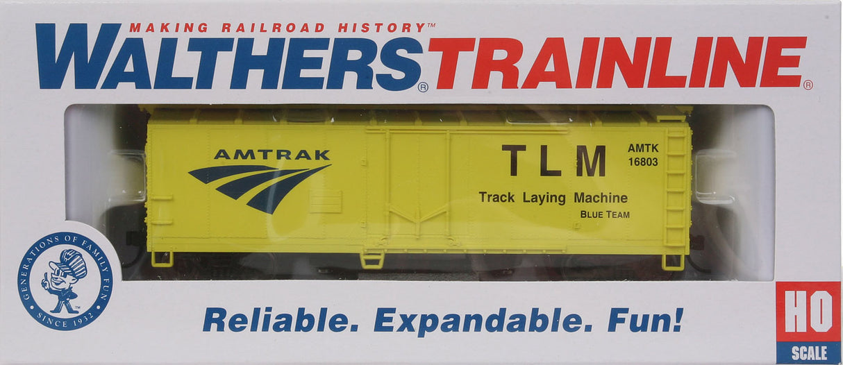 40' Plug-Door Track Cleaning Boxcar - Ready to Run -- Amtrak-5