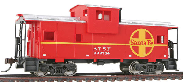 Wide-Vision Caboose - Ready to Run -- Atchison, Topeka & Santa Fe-1