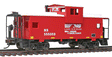 Wide-Vision Caboose - Ready to Run -- Norfolk Southern (red, white)-1