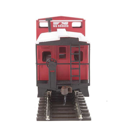 Wide-Vision Caboose - Ready to Run -- Norfolk Southern (red, white)-4