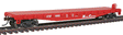 Flatcar - Ready to Run -- Atchison, Topeka & Santa Fe #88985 (red, white)-1