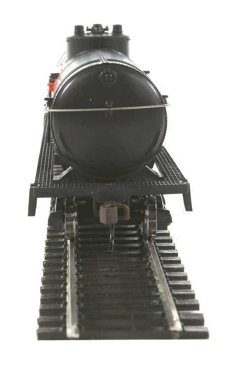 40' Tank Car - Ready to Run -- Gulf Oil Company (black, orange; Billboard Lettering)-4