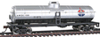 40' Tank Car - Ready to Run -- Amoco Oil (silver, red, white, blue)