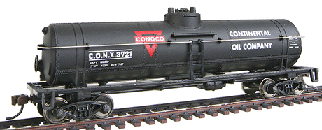 40' Tank Car - Ready to Run -- Conoco (black, red, white)-1