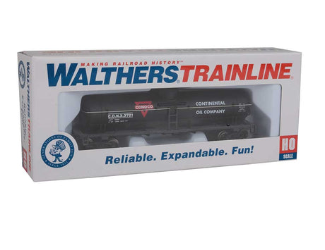 40' Tank Car - Ready to Run -- Conoco (black, red, white)-5