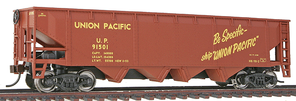 Offset Quad Hopper - Ready To Run -- Union Pacific(R)